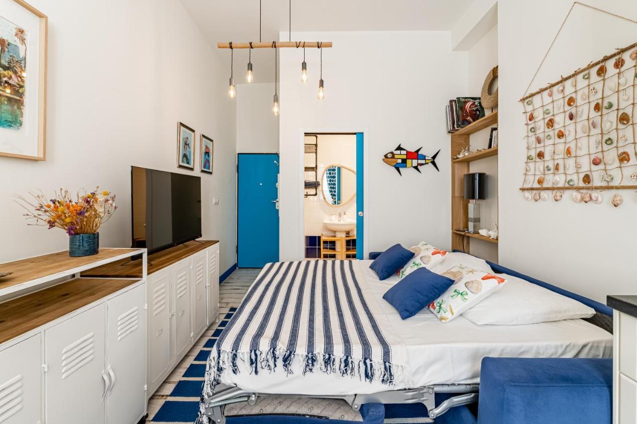 Studio Shell 26M2, 120M Vieux-Port, Clim, Wifi, Acces Autonome Avec Code Marseille Eksteriør billede