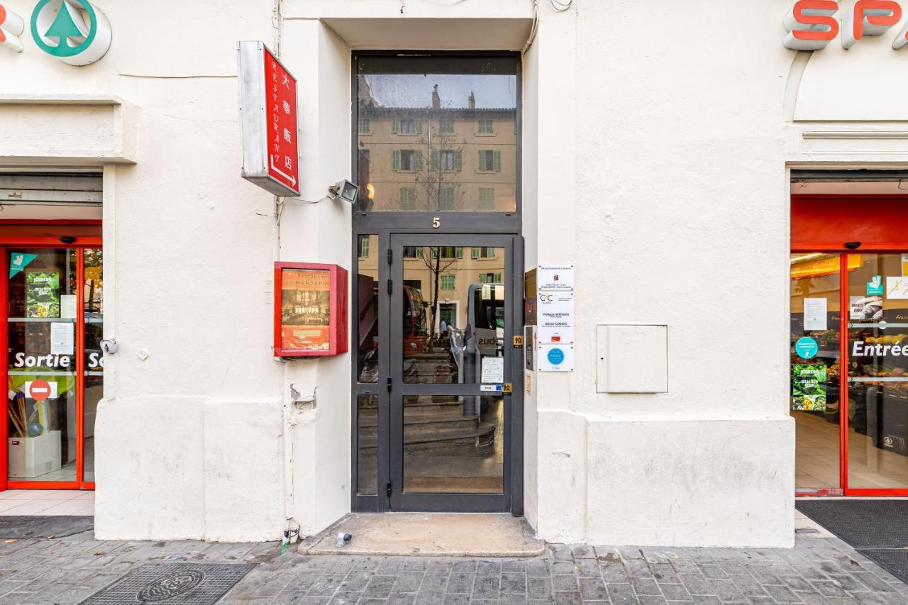Studio Shell 26M2, 120M Vieux-Port, Clim, Wifi, Acces Autonome Avec Code Marseille Eksteriør billede